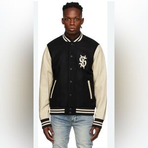 Ksubi King Letterman Jacket/King Letterman Bomber Jacket Icons Jacket.